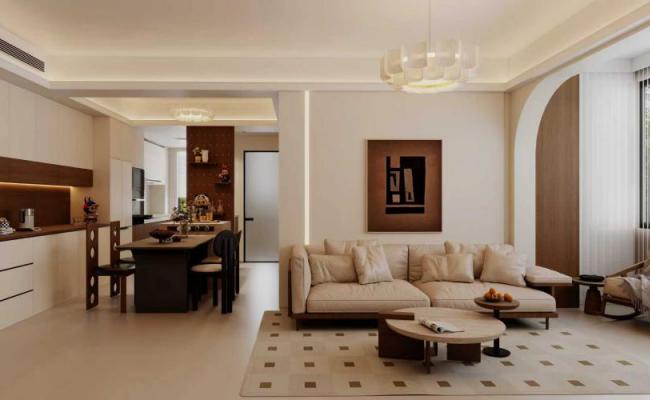 不張揚(yáng)的奶油調(diào)，搭配恰到好處的暖，家就該是這般溫柔的模樣